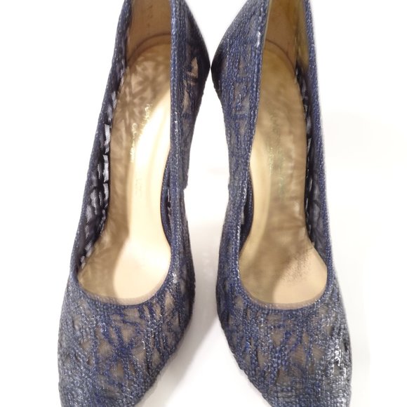 Glitter Mesh Pumps Sz 6 - Picture 4 of 16